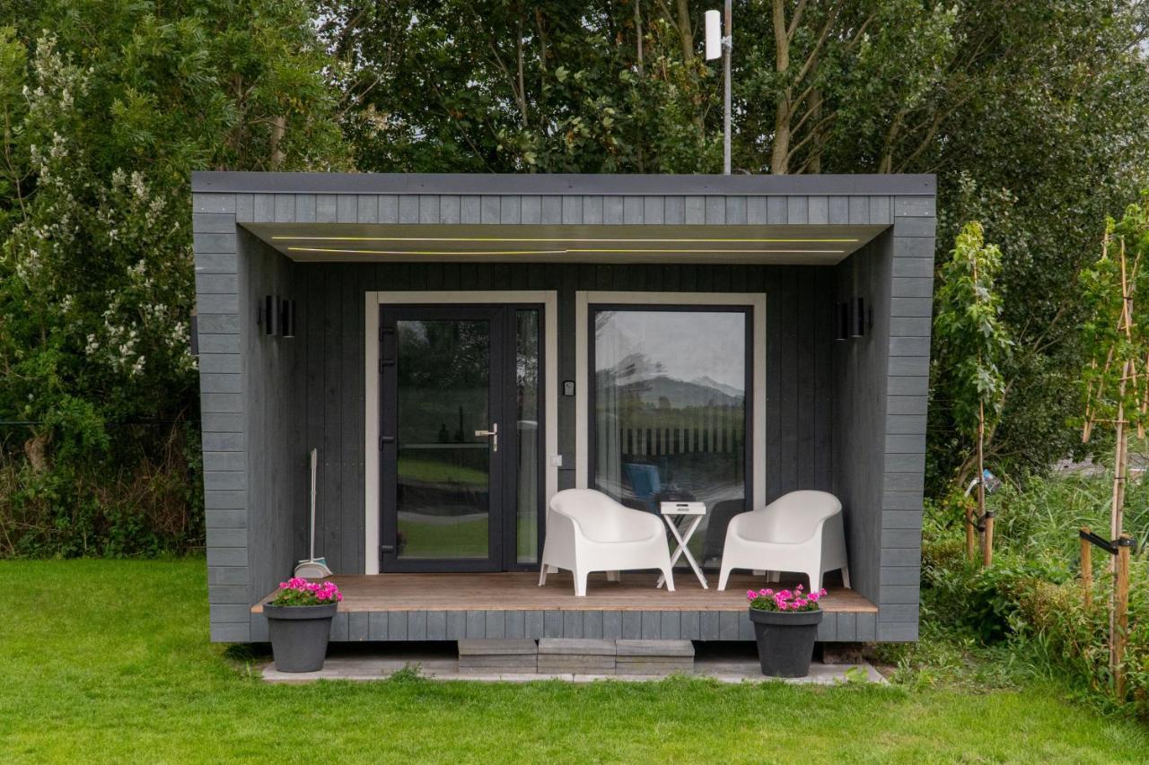 Tiny House Aan Het Water Op De Appelhof Wommels Exterior foto